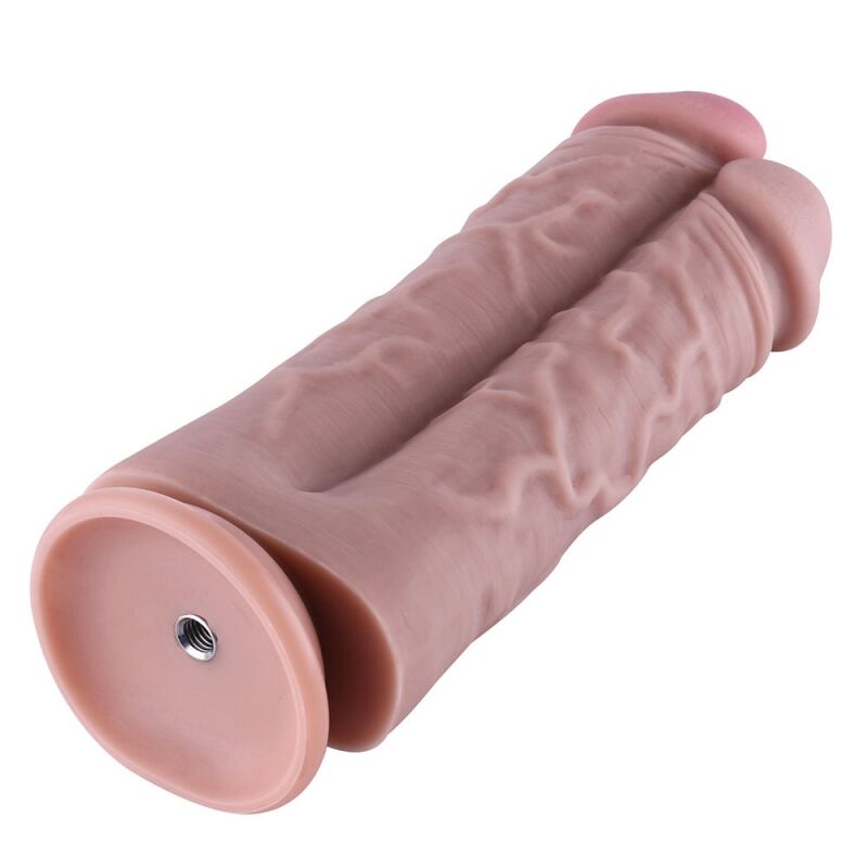 Thumb image for product index 5: Двойной дилдо для секс-машин Hismith Two Cocks One Hole Silicone Dildo