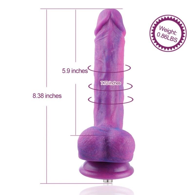 Thumb image for product index 9: Фаллоимитатор с вибрацией для секс-машин Hismith Silicone Dildo with Vibe, KlicLok