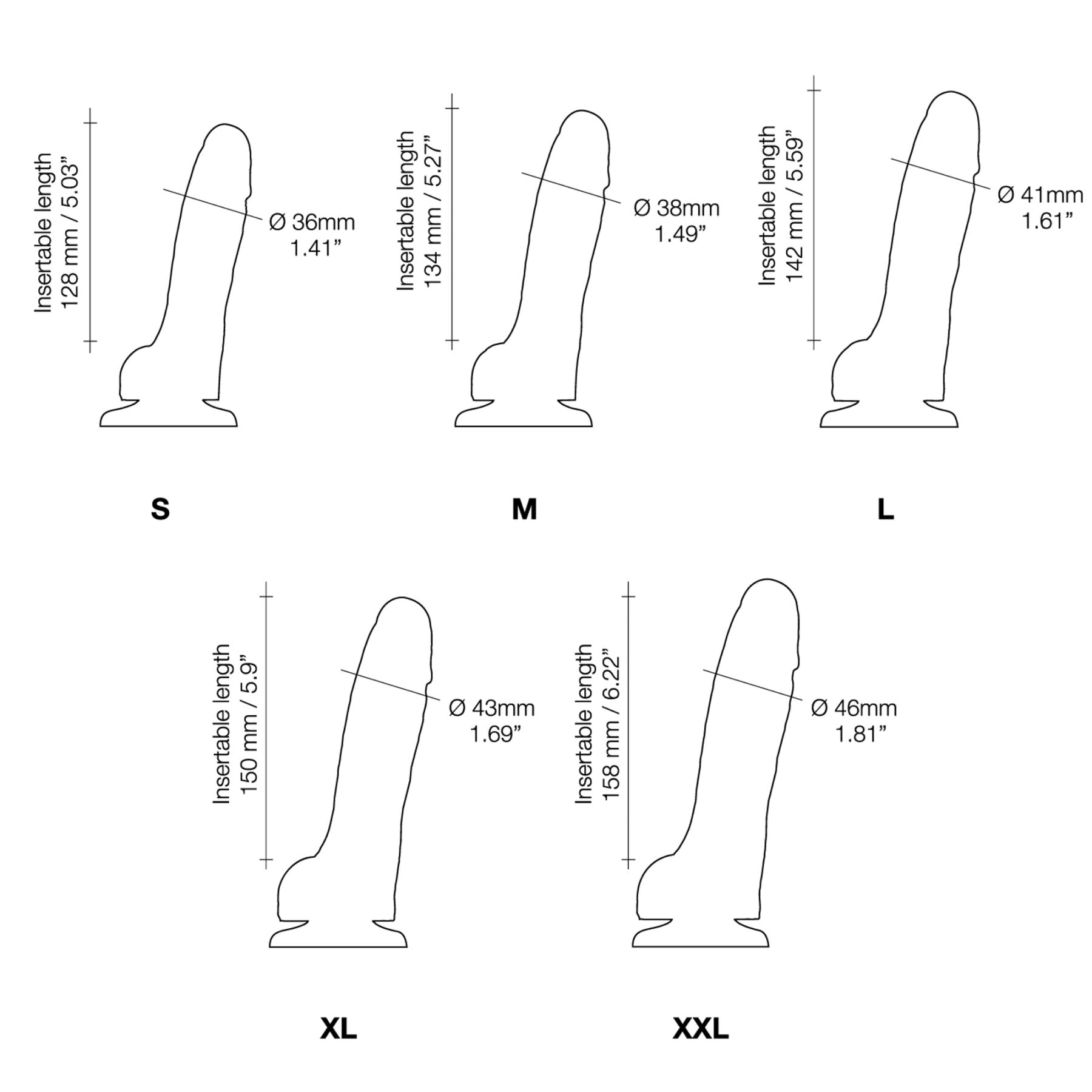 Thumb image for product index 14: Реалистичный фаллоимитатор Strap-On-Me Sliding Skin Realistic Dildo, эффект подвижной кожи