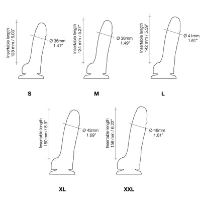 Main image for product index 14: Реалистичный фаллоимитатор Strap-On-Me Sliding Skin Realistic Dildo, эффект подвижной кожи