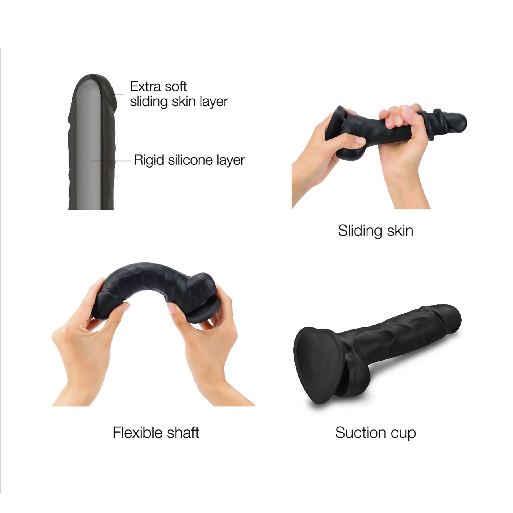 Thumb image for product index 18: Реалистичный фаллоимитатор Strap-On-Me Sliding Skin Realistic Dildo, эффект подвижной кожи