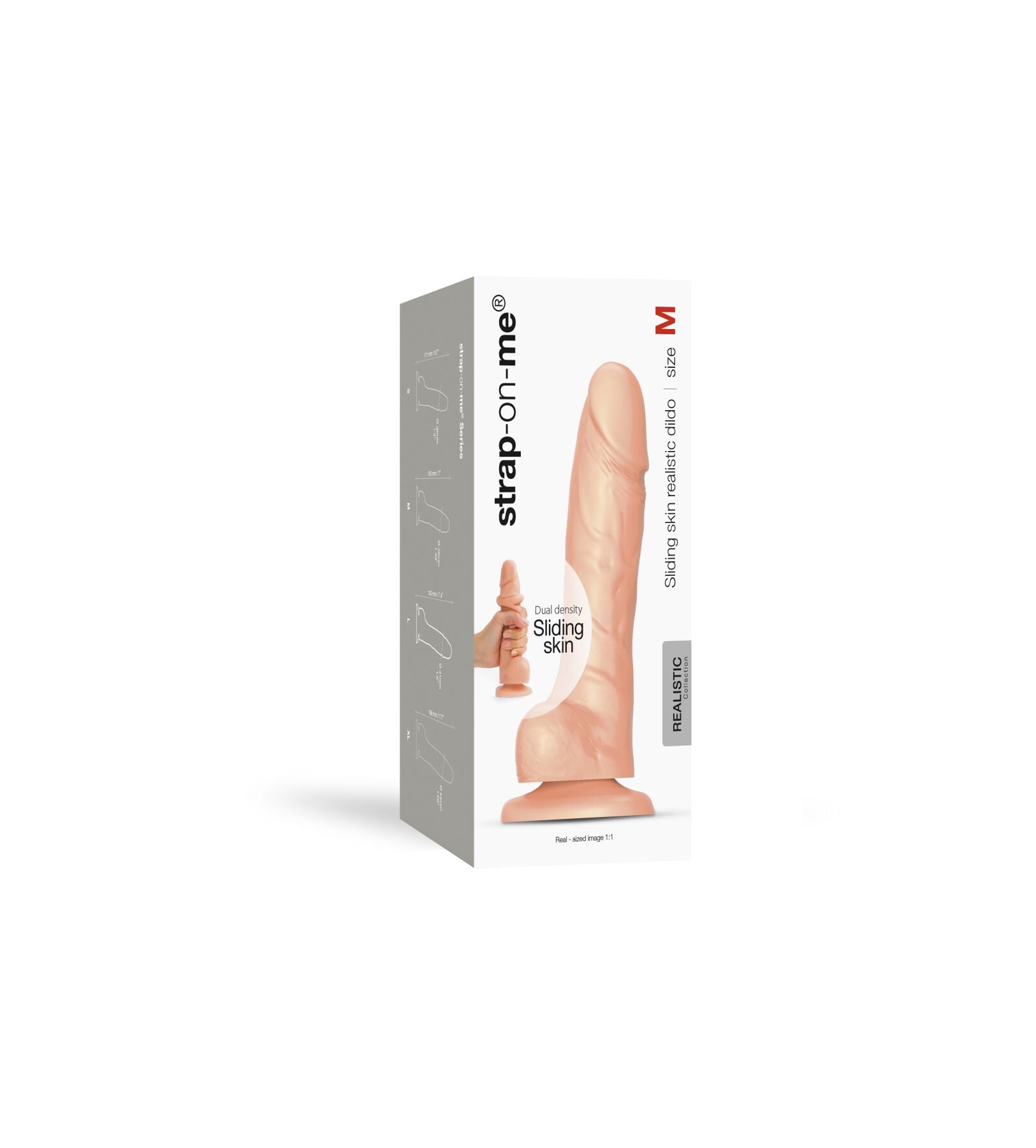 Thumb image for product index 39: Реалистичный фаллоимитатор Strap-On-Me Sliding Skin Realistic Dildo, эффект подвижной кожи