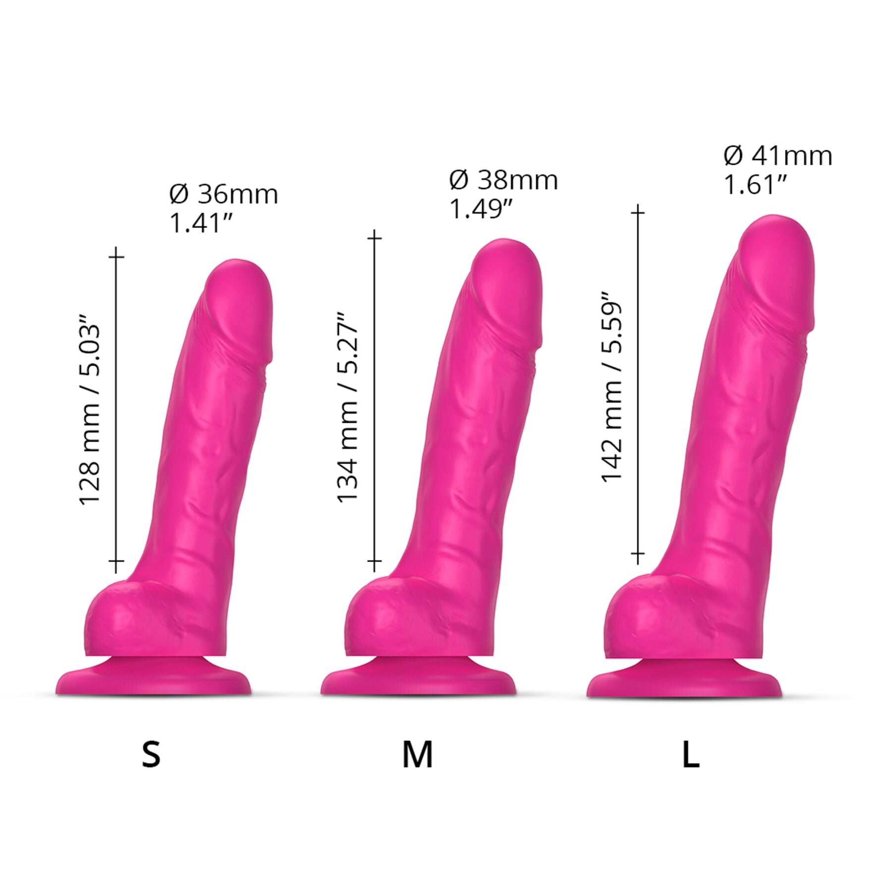 Thumb image for product index 4: Реалистичный фаллоимитатор Strap-On-Me Sliding Skin Realistic Dildo, эффект подвижной кожи