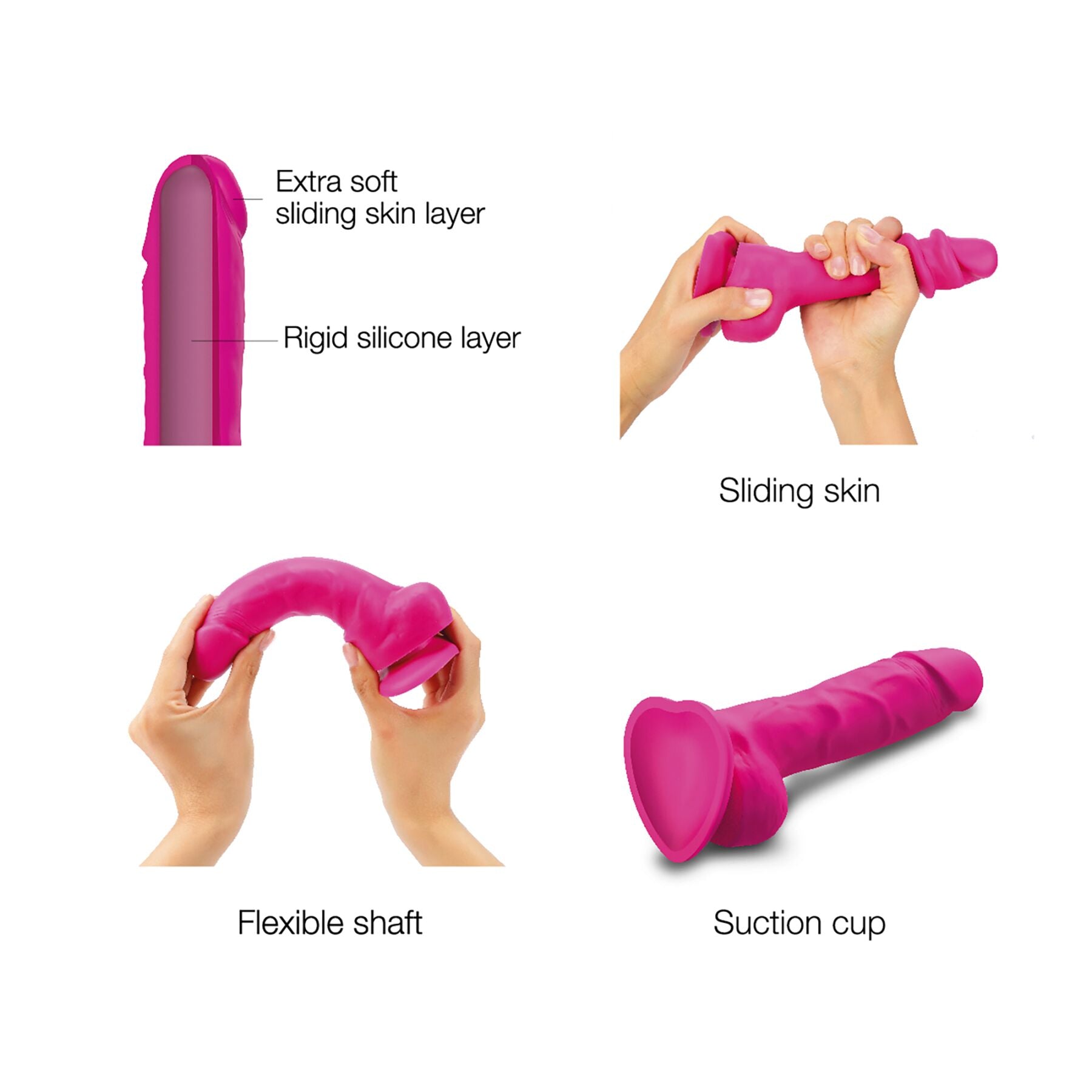 Thumb image for product index 3: Реалистичный фаллоимитатор Strap-On-Me Sliding Skin Realistic Dildo, эффект подвижной кожи