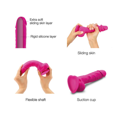 Main image for product index 3: Реалистичный фаллоимитатор Strap-On-Me Sliding Skin Realistic Dildo, эффект подвижной кожи