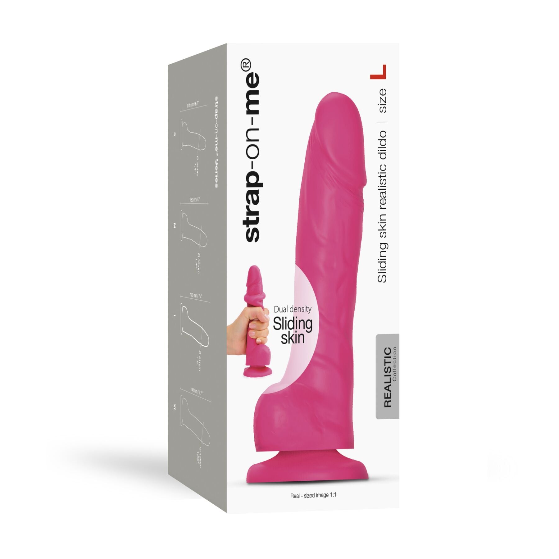 Thumb image for product index 53: Реалистичный фаллоимитатор Strap-On-Me Sliding Skin Realistic Dildo, эффект подвижной кожи