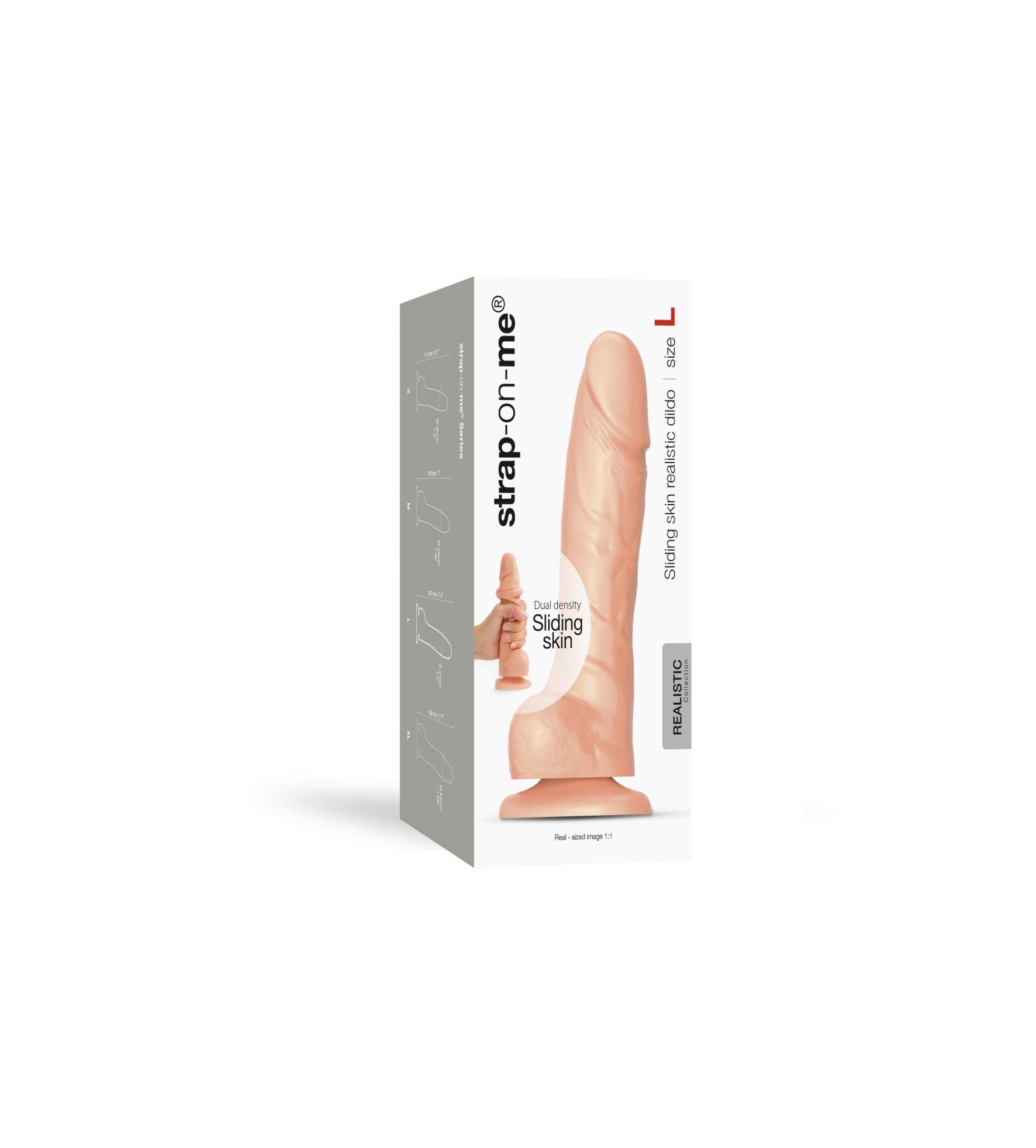 Thumb image for product index 61: Реалистичный фаллоимитатор Strap-On-Me Sliding Skin Realistic Dildo, эффект подвижной кожи