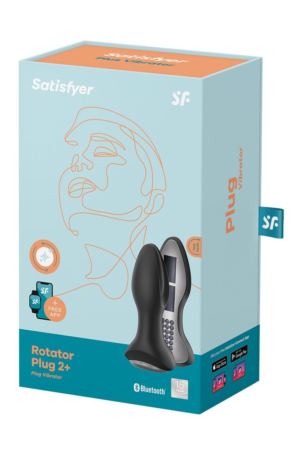 Thumb image for product index 9: Анальна смарт-вібропробка із перлинним масажем Satisfyer Rotator Plug 2+