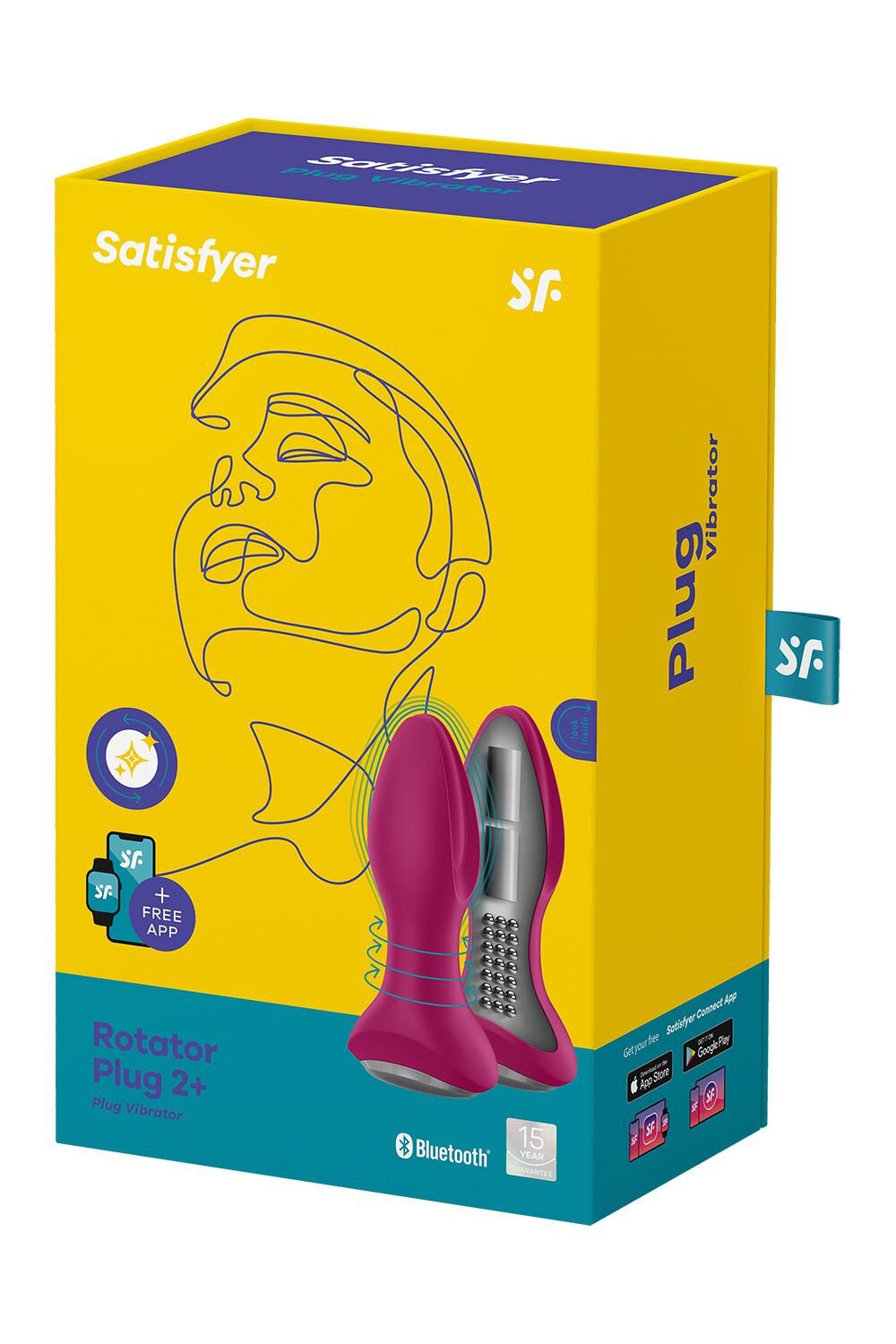 Thumb image for product index 18: Анальна смарт-вібропробка із перлинним масажем Satisfyer Rotator Plug 2+