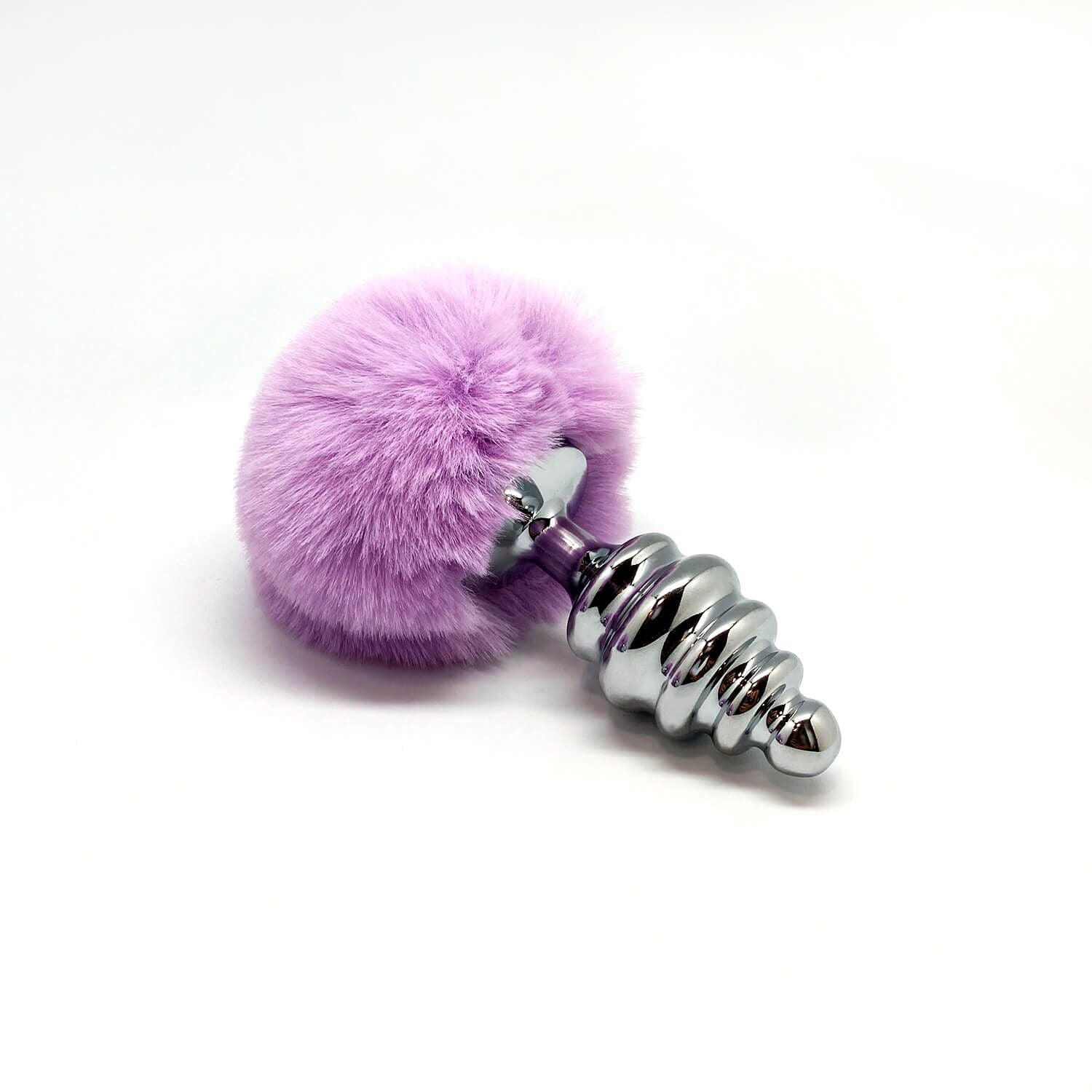 Thumb image for product index 15: Металлическая анальная пробка Кроличий хвостик Alive Fluffy Twist Plug