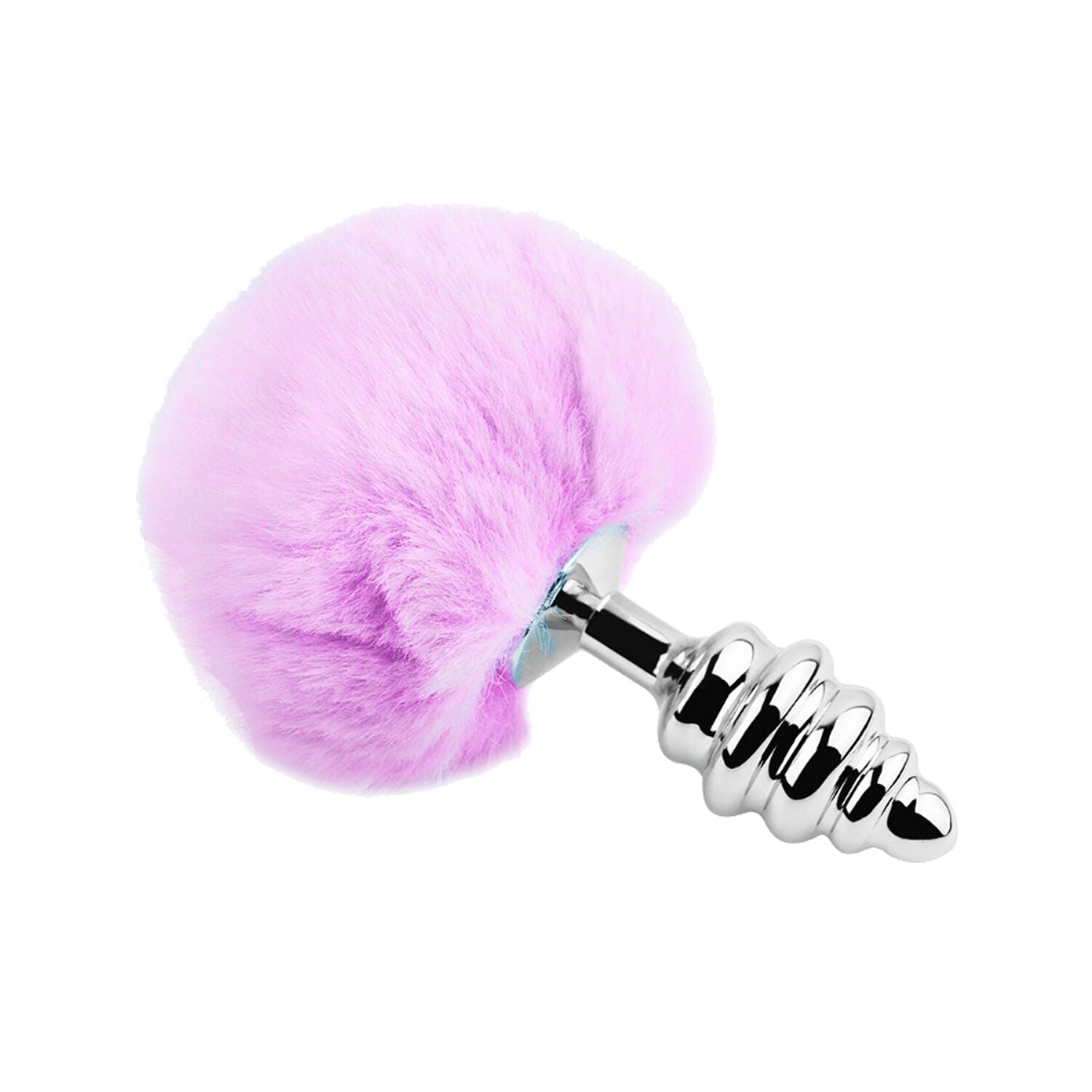 Thumb image for product index 14: Металлическая анальная пробка Кроличий хвостик Alive Fluffy Twist Plug