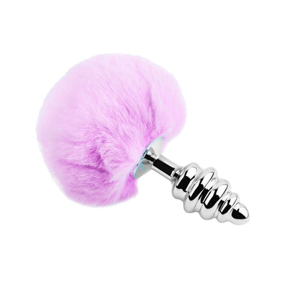 Main image for product index 14: Металлическая анальная пробка Кроличий хвостик Alive Fluffy Twist Plug