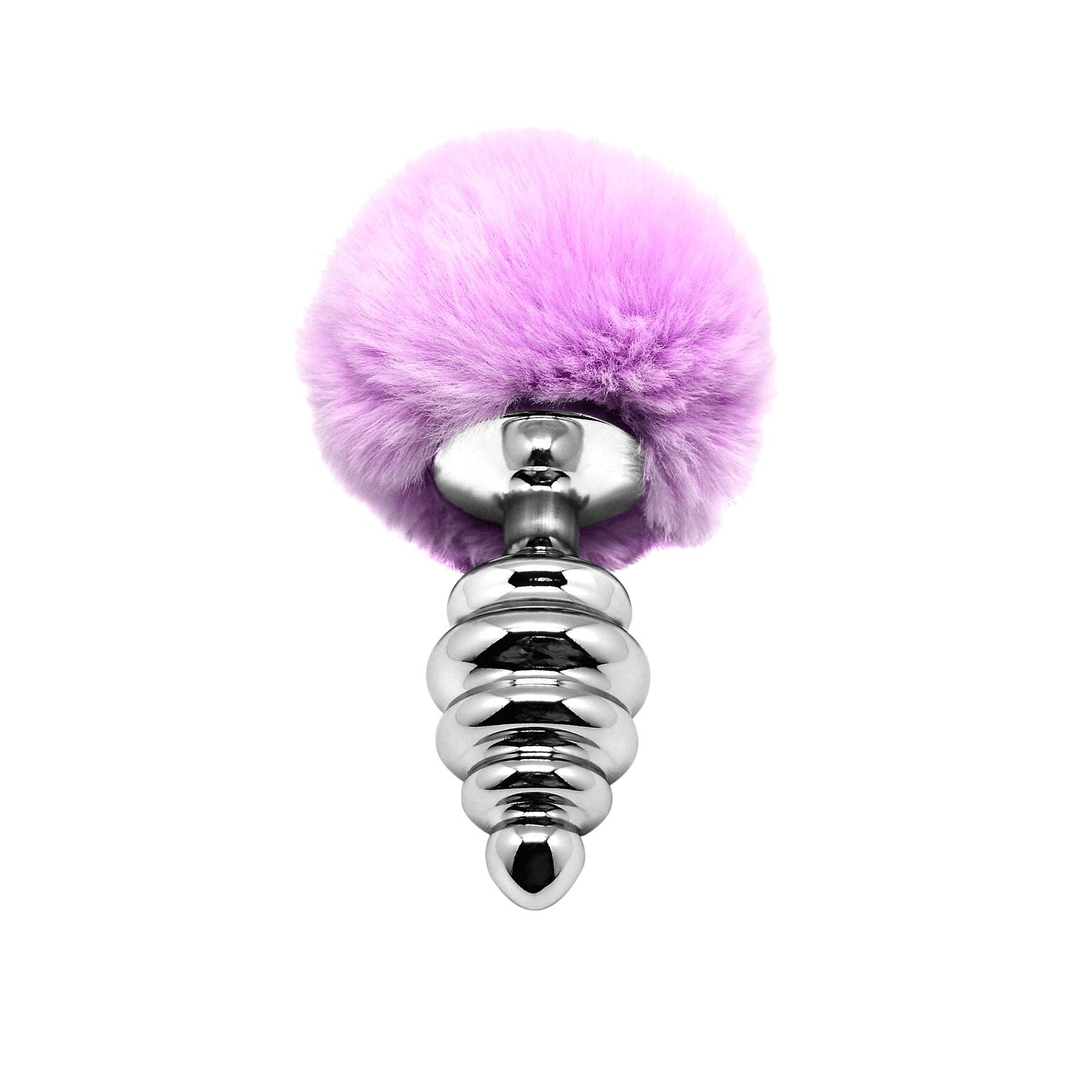 Thumb image for product index 13: Металлическая анальная пробка Кроличий хвостик Alive Fluffy Twist Plug