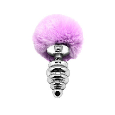 Main image for product index 13: Металлическая анальная пробка Кроличий хвостик Alive Fluffy Twist Plug