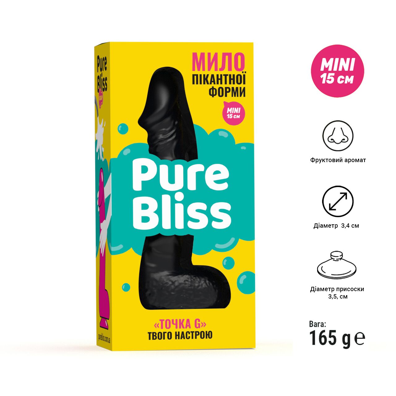 Thumb image for product index 6: Крафтове мило-член із присоскою Pure Bliss MINI