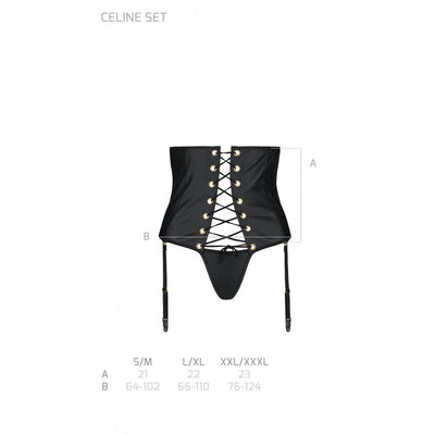 Main image for product index 14: Пояс-корсет з екошкіри Passion CELINE SET