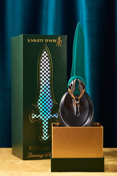 Main image for product index 6: Вишуканий вібратор Knight Jenay FLOWERS & SWORD, маска, стрічка та лубрикант у комплекті