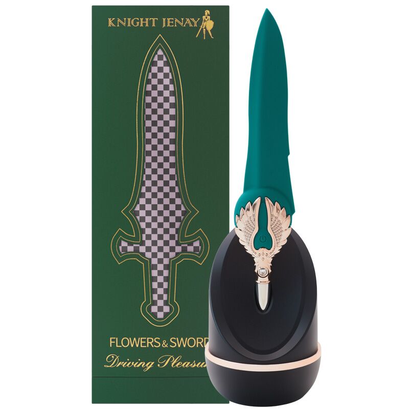 Thumb image for product index 5: Вишуканий вібратор Knight Jenay FLOWERS & SWORD, маска, стрічка та лубрикант у комплекті