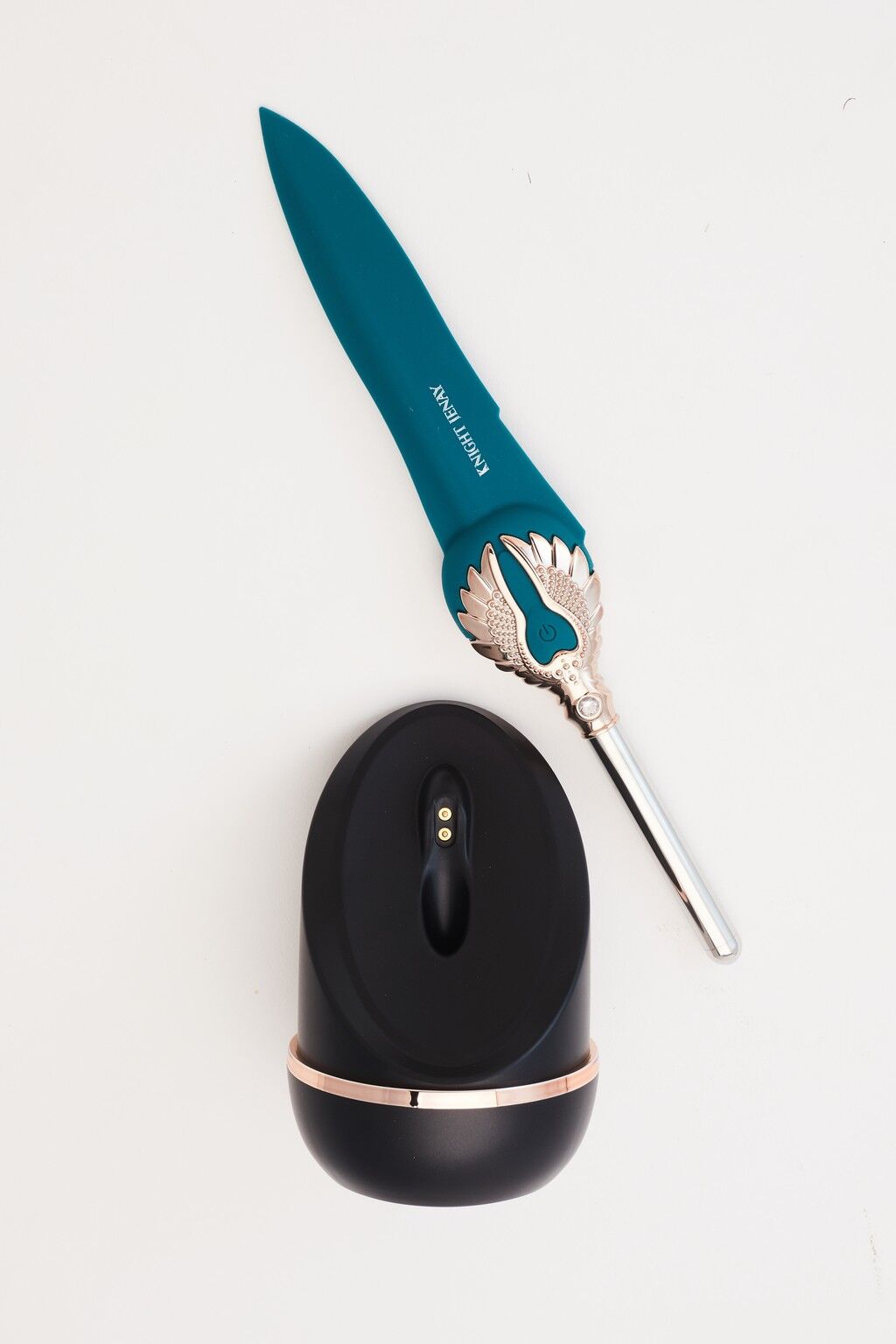 Thumb image for product index 5: Вишуканий вібратор Knight Jenay FLOWERS & SWORD, маска, стрічка та лубрикант у комплекті