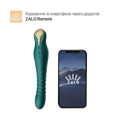 Main image for product index 38: Смартвібратор-пульсатор Zalo — King, кристал Swarovski