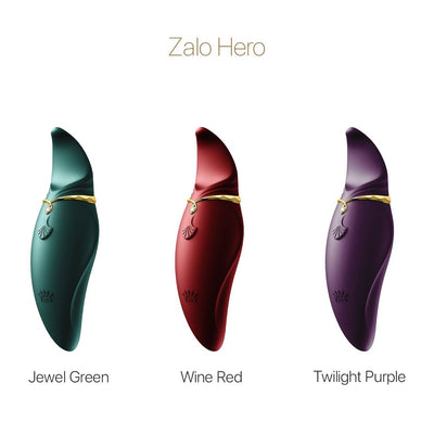 Main image for product index 26: Вибратор 2в1 с язычком Zalo — Hero Twi , кристалл Swarovski