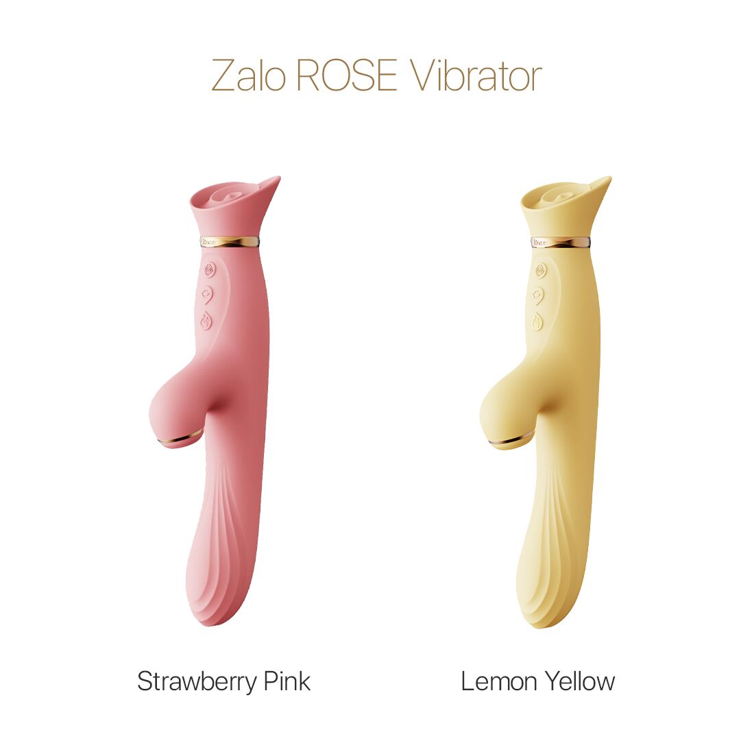 Thumb image for product index 8: Вибратор с подогревом и вакуумной стимуляцией клитора Zalo - ROSE Vibrator