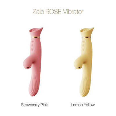 Main image for product index 8: Вибратор с подогревом и вакуумной стимуляцией клитора Zalo - ROSE Vibrator