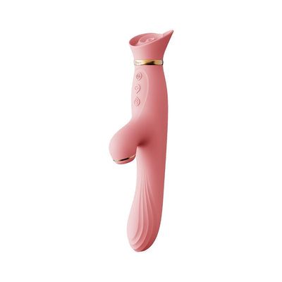 Main image for product index 1: Вибратор с подогревом и вакуумной стимуляцией клитора Zalo - ROSE Vibrator