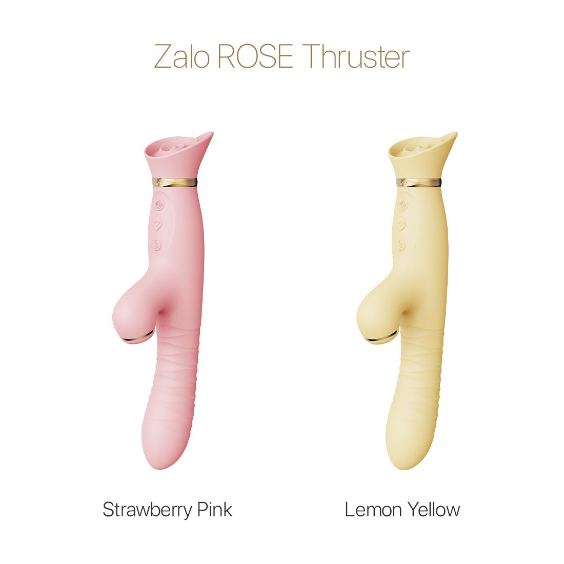 Thumb image for product index 17: Пульсатор-вібратор із вакуумною стимуляцією клітора Zalo - ROSE Thruster