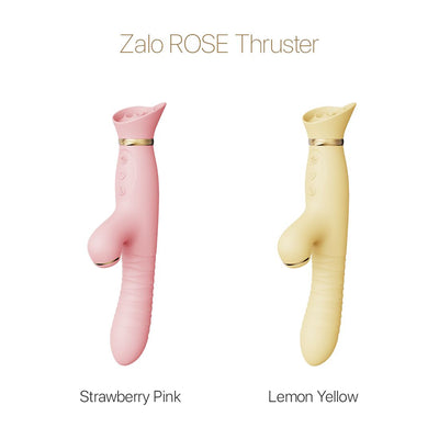 Main image for product index 8: Пульсатор-вібратор із вакуумною стимуляцією клітора Zalo - ROSE Thruster