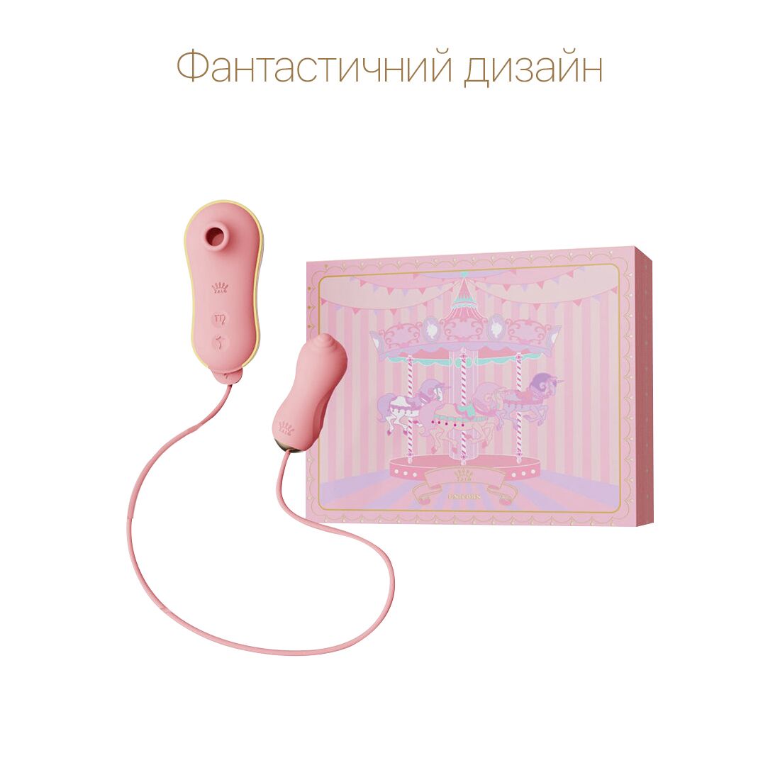 Thumb image for product index 11: Набір 2в1 Zalo — UNICORN, віброяйце + вакуумний стимулятор