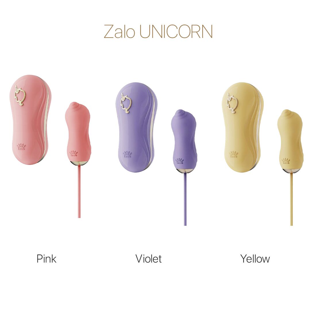 Thumb image for product index 16: Набір 2в1 Zalo — UNICORN, віброяйце + вакуумний стимулятор