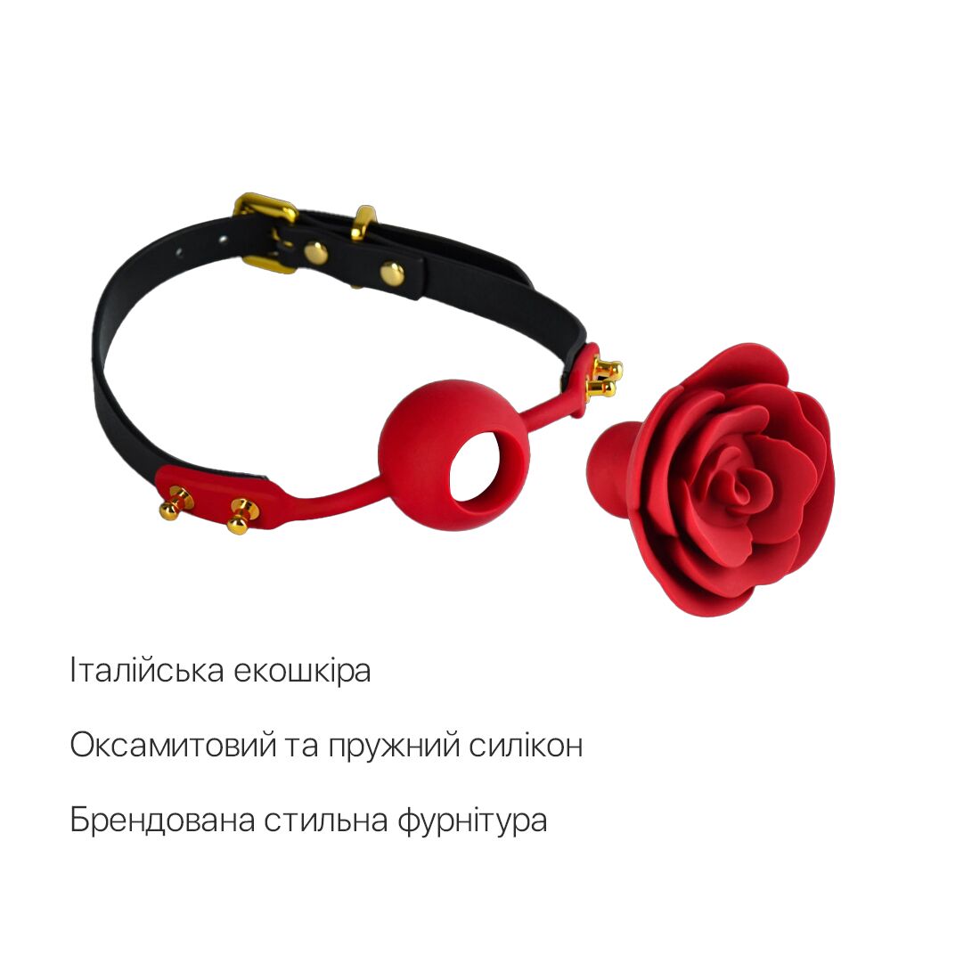 Thumb image for product index 3: Роскошный кляп в виде розы Zalo - Rose Ball Gag