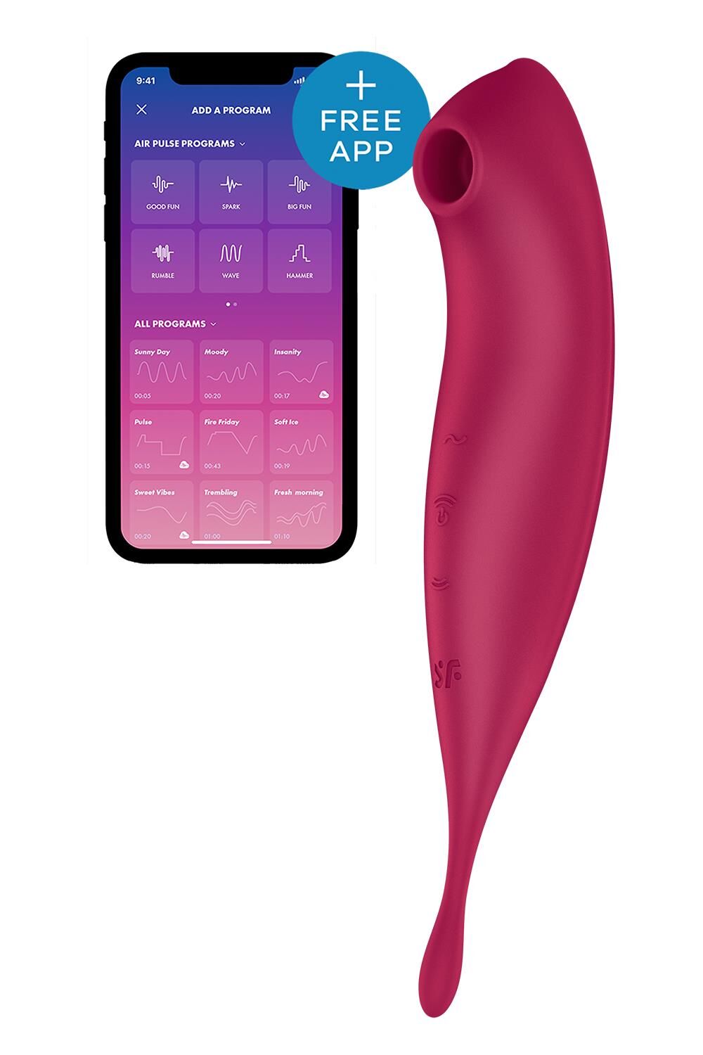 Thumb image for product index 8: Смарт-вібратор для клітора з вакуумною стимуляцією Satisfyer Twirling Pro+