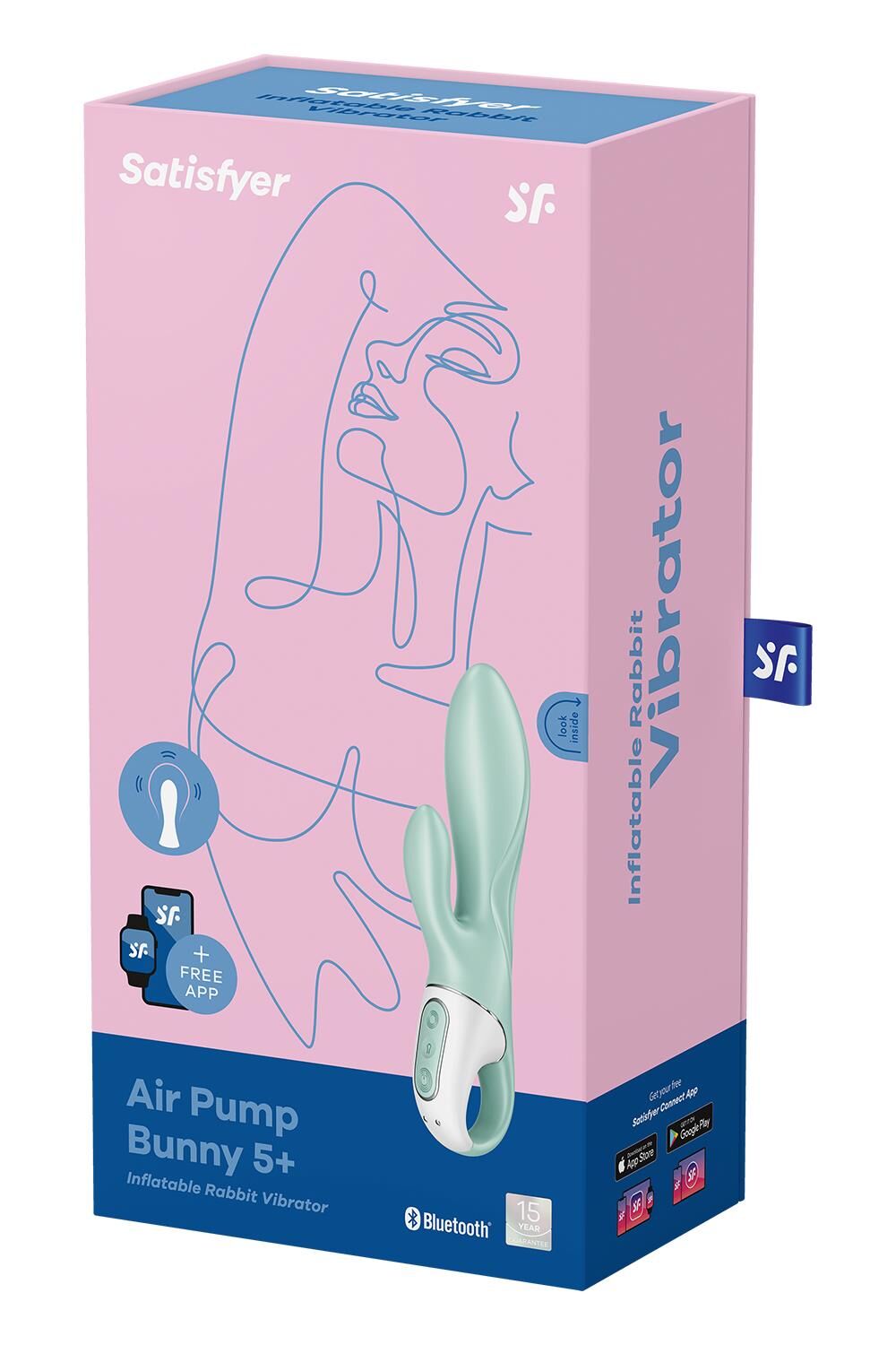 Thumb image for product index 7: Смарт вібратор-кролик Satisfyer Air Pump Bunny 5+, надувається