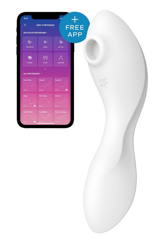 Вакуумний смарт-стимулятор із вібрацією Satisfyer Curvy Trinity 5, керування зі смартфона