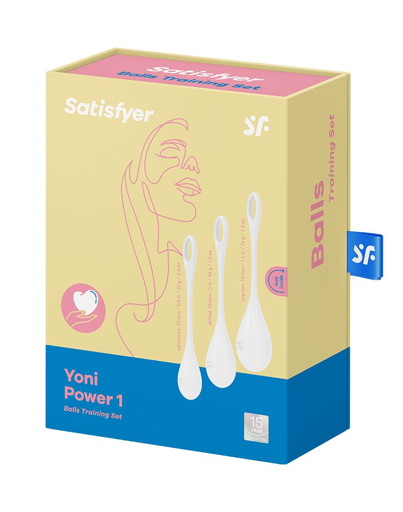 Thumb image for product index 5: Набор йони бусин Satisfyer Yoni Power 1, диаметр 2-2,5-3см, вес 22-46-74гр