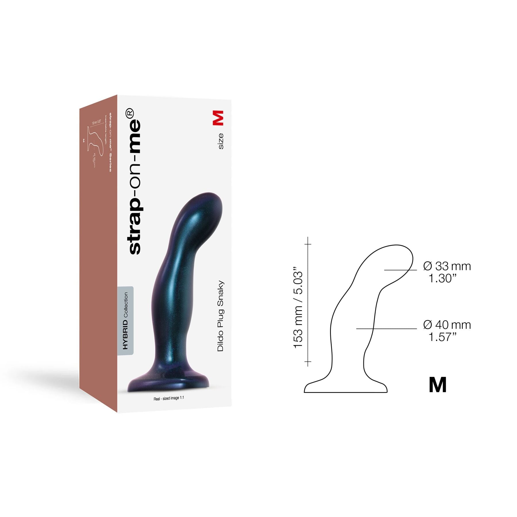 Thumb image for product index 4: Дилдо Strap-On-Me DILDO PLUG SNAKY