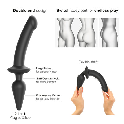 Main image for product index 2: Анальна пробка з ділдо 2в1 Strap-On-Me SWITCH PLUG-IN DILDO