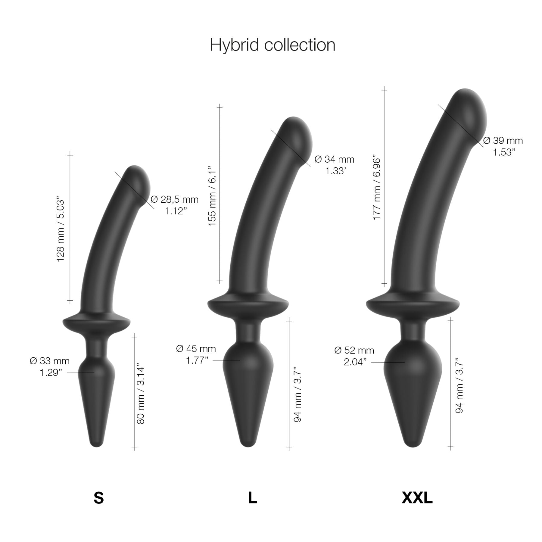 Thumb image for product index 4: Анальна пробка з ділдо 2в1 Strap-On-Me SWITCH PLUG-IN DILDO