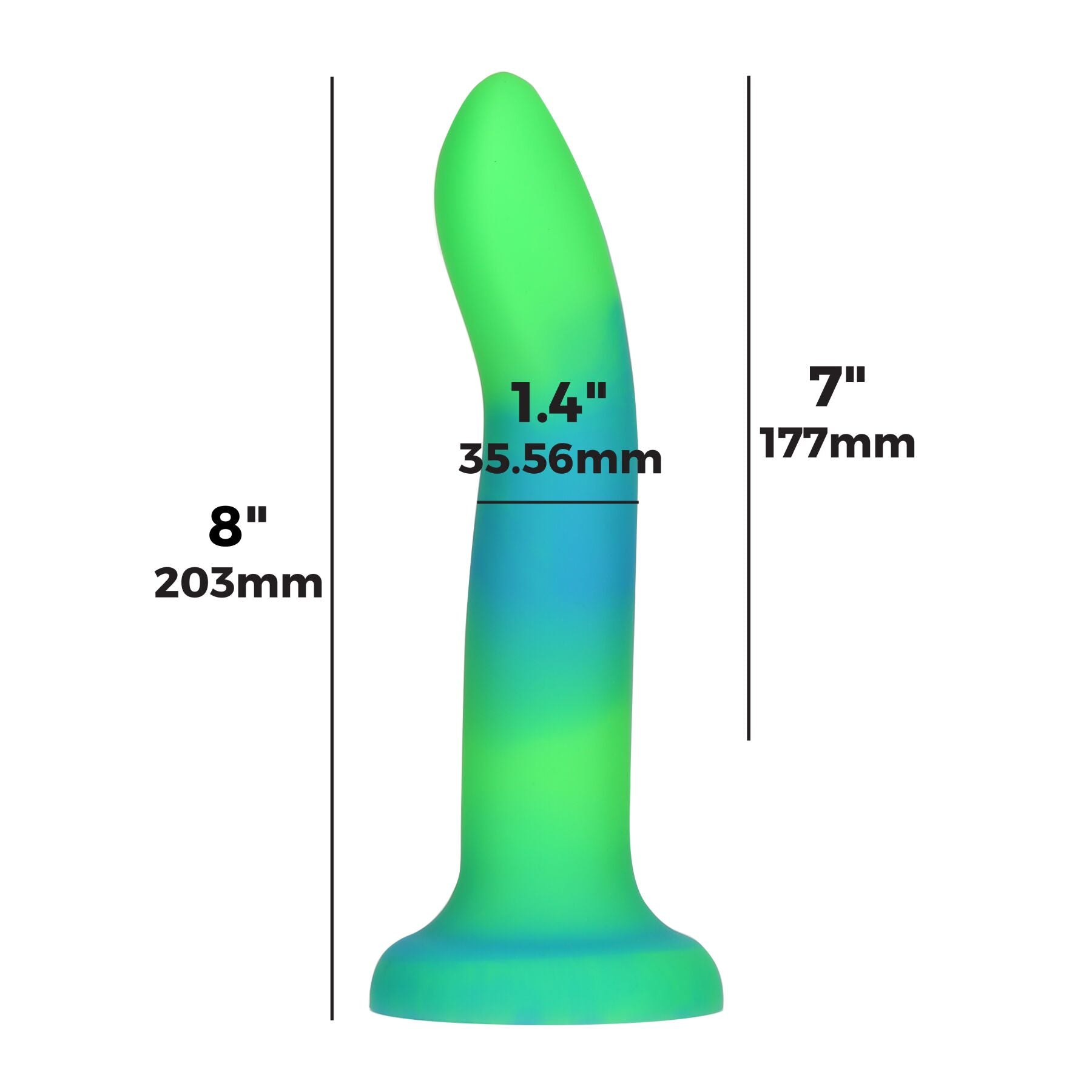 Thumb image for product index 4: Фалоімітатор, що світиться в темряві, ADDICTION Rave, Glow in the Dark Dildo