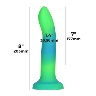 Main image for product index 4: Фалоімітатор, що світиться в темряві, ADDICTION Rave, Glow in the Dark Dildo