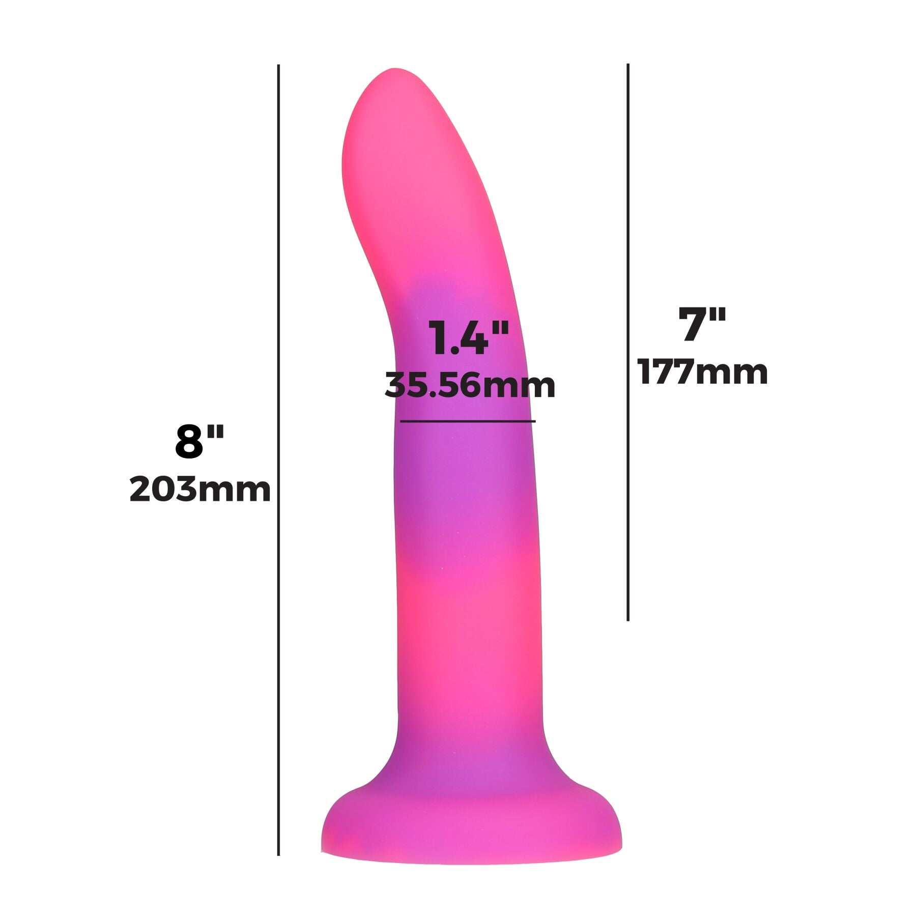 Thumb image for product index 13: Фалоімітатор, що світиться в темряві, ADDICTION Rave, Glow in the Dark Dildo