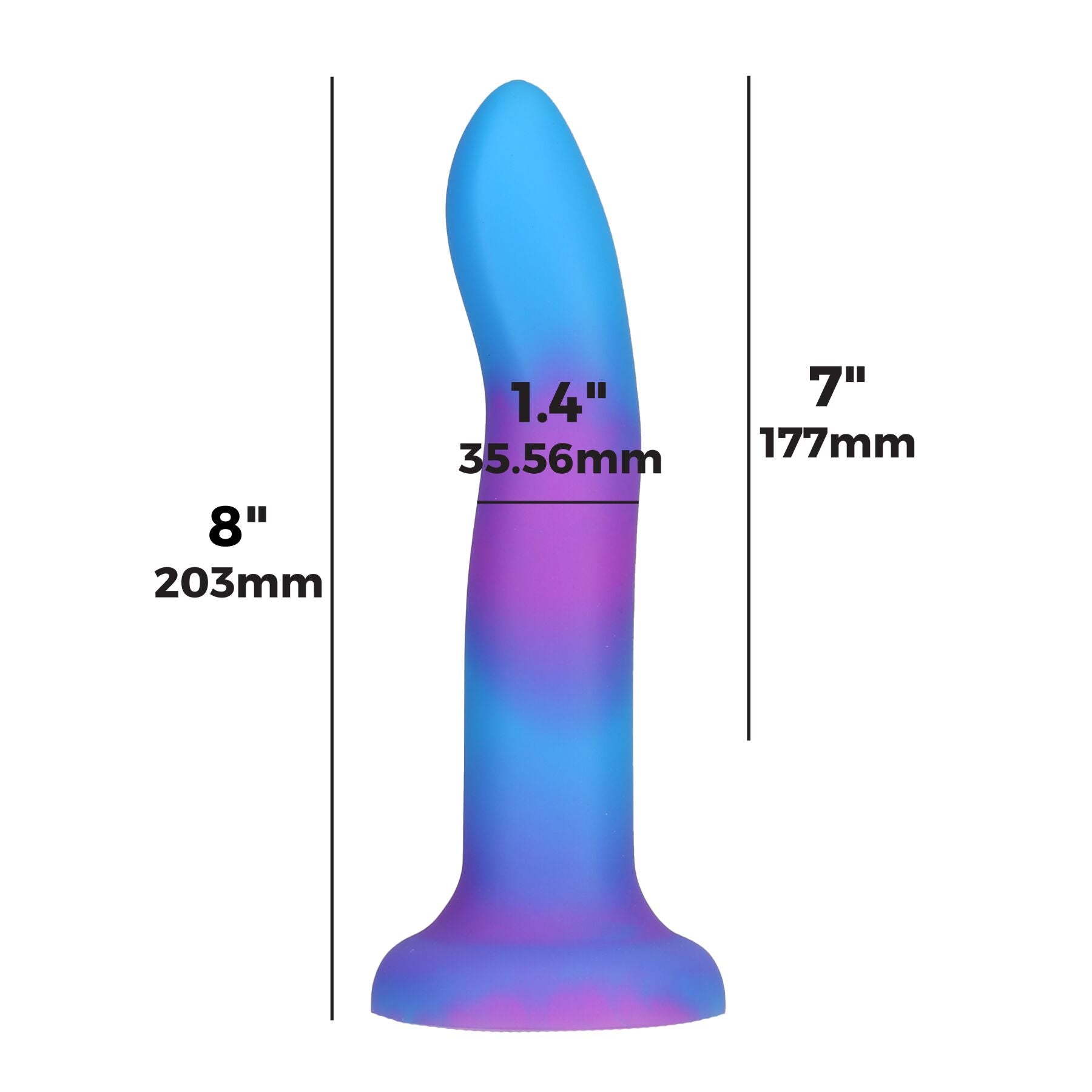 Thumb image for product index 22: Фалоімітатор, що світиться в темряві, ADDICTION Rave, Glow in the Dark Dildo