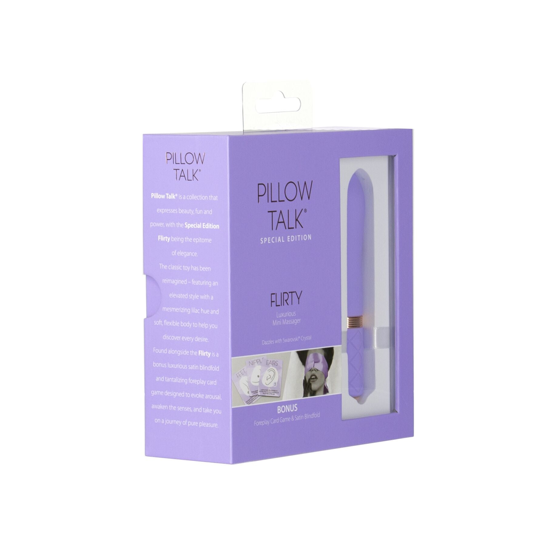 Thumb image for product index 10: Розкішний вібратор Pillow Talk Flirty Special Edition, Сваровскі, пов’язка на очі+гра