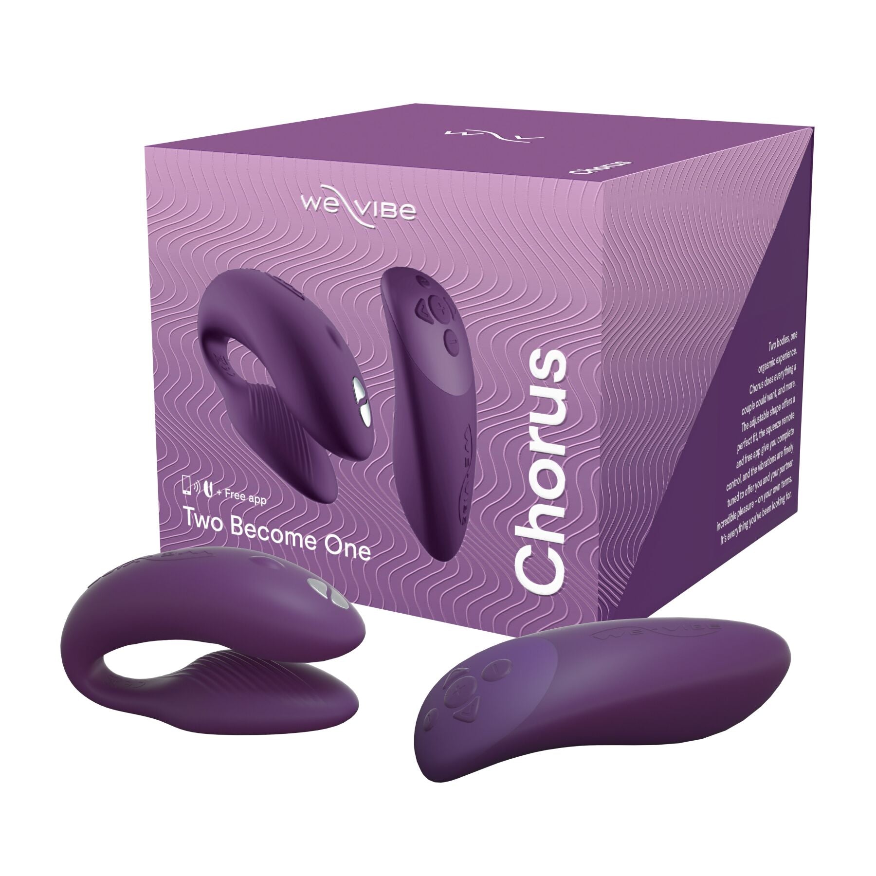 Thumb image for product index 10: Смарт-вібратор для пар We-Vibe Chorus, сенсорне керування вібраціями стисненням пульта