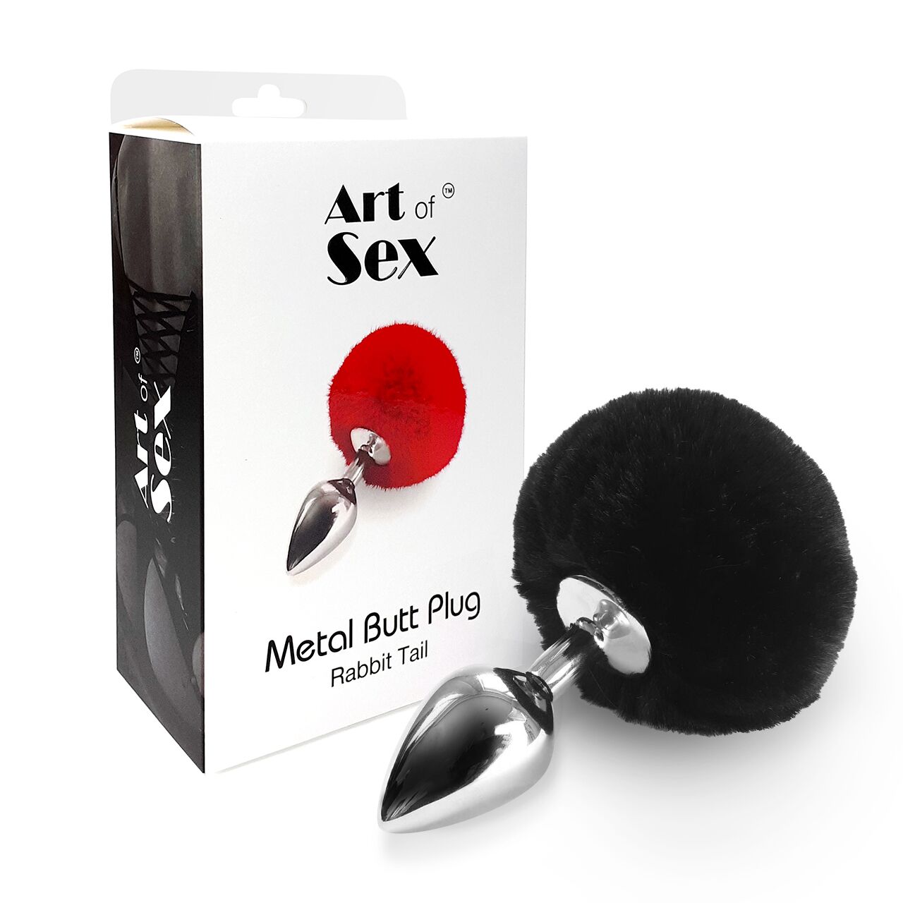 Thumb image for product index 11: Металева анальна пробка Art of Sex - Metal Butt plug Rabbit Tail