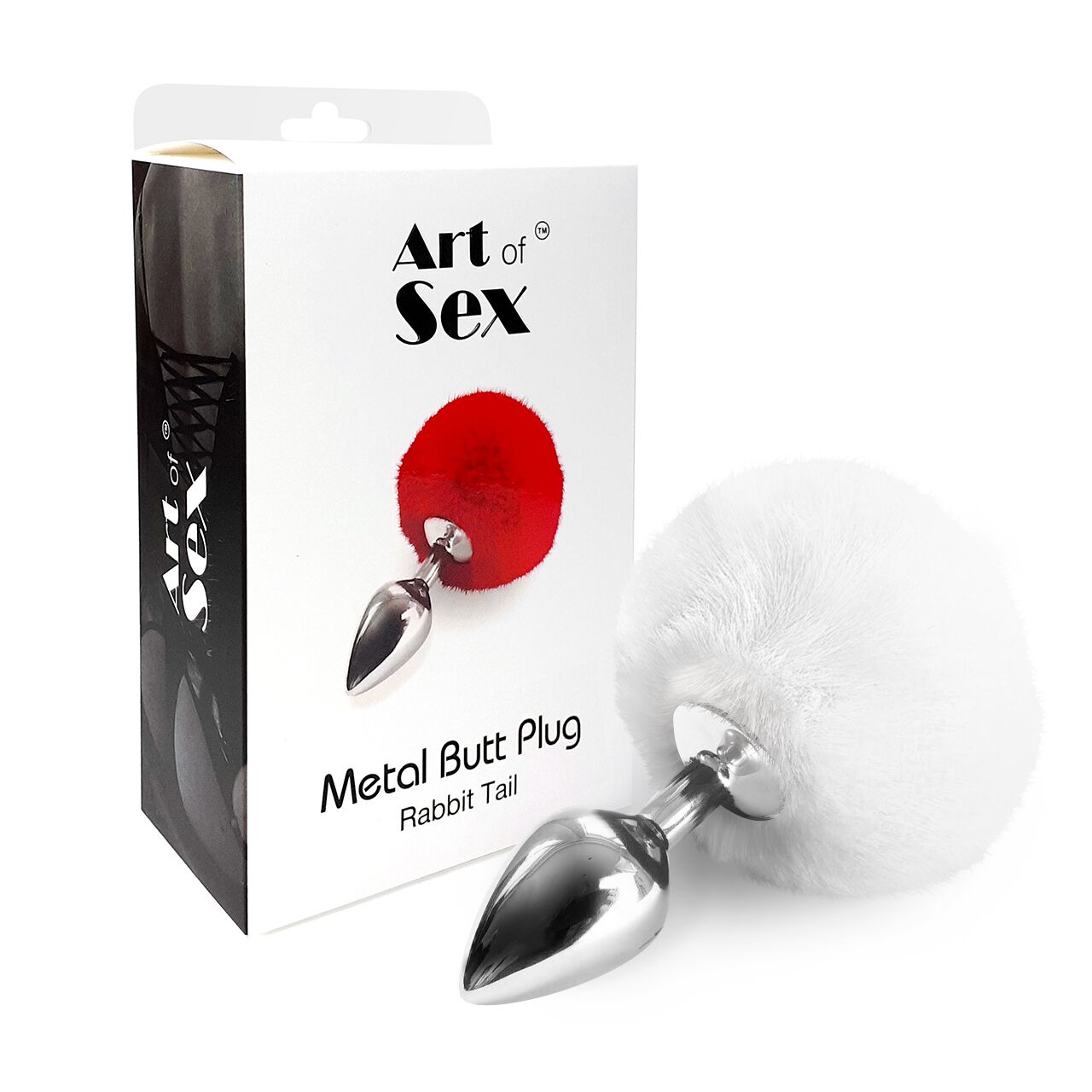 Thumb image for product index 3: Металева анальна пробка Art of Sex - Metal Butt plug Rabbit Tail