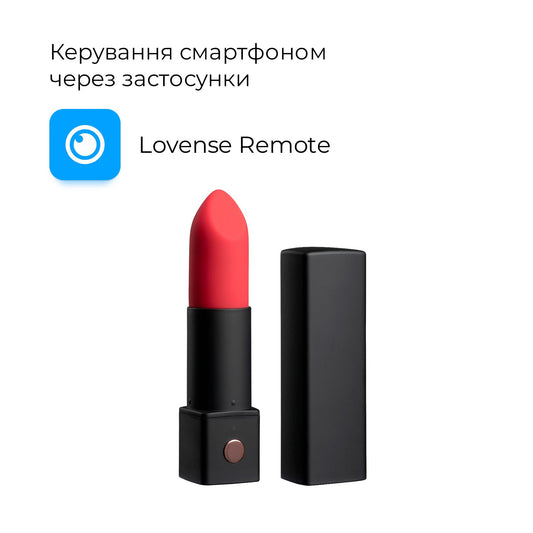 Вібратор-помада Lovense Exomoon, працює через застосунок_