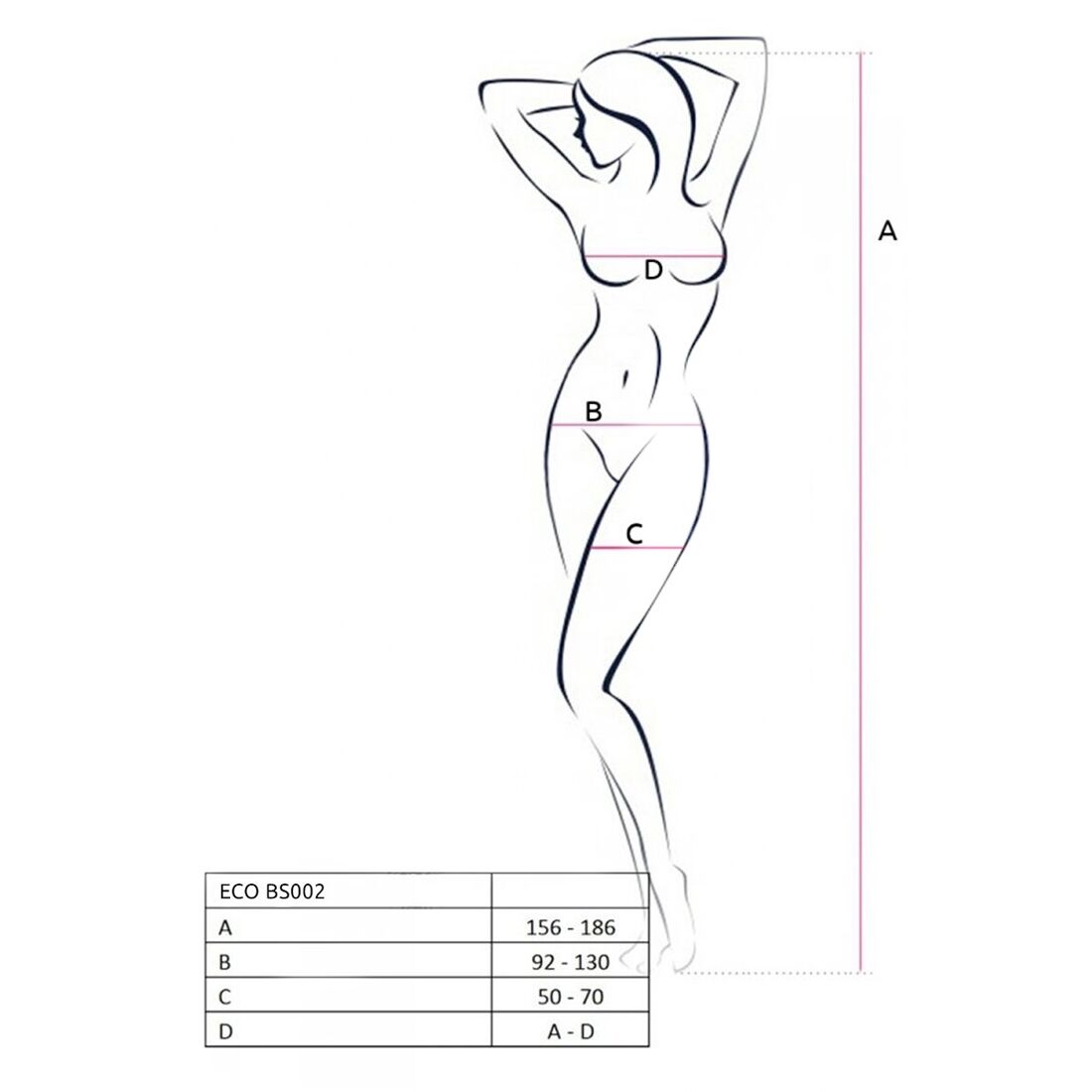 Thumb image for product index 15: Бодістокінг, комбінезон Passion ECO BS002